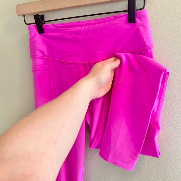 Victoria’s Secret Total Knockout Mid-Rise Leggings Pink Berry Size Small Gym - Picture 5 of 9